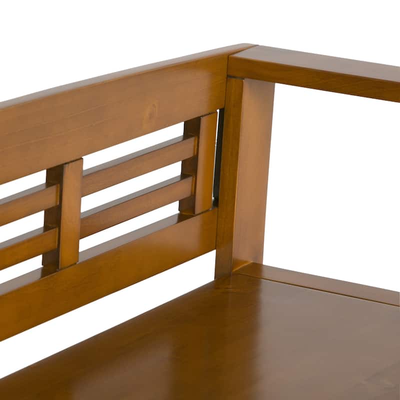 WYNDENHALL Chandler SOLID WOOD 48 inch Wide Contemporary Entryway Storage Bench - 48'' x 17'' x 25.2