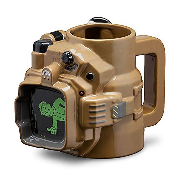 Shop Fallout Pip Boy 48oz Ceramic Molded Mug Multi On Sale Overstock 14887904