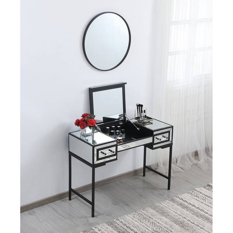 Modern Mirrored End Table