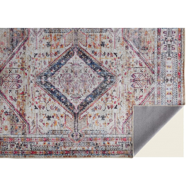 Grand Bazaar Melba Machine Made Medallion Transitional Area Rug