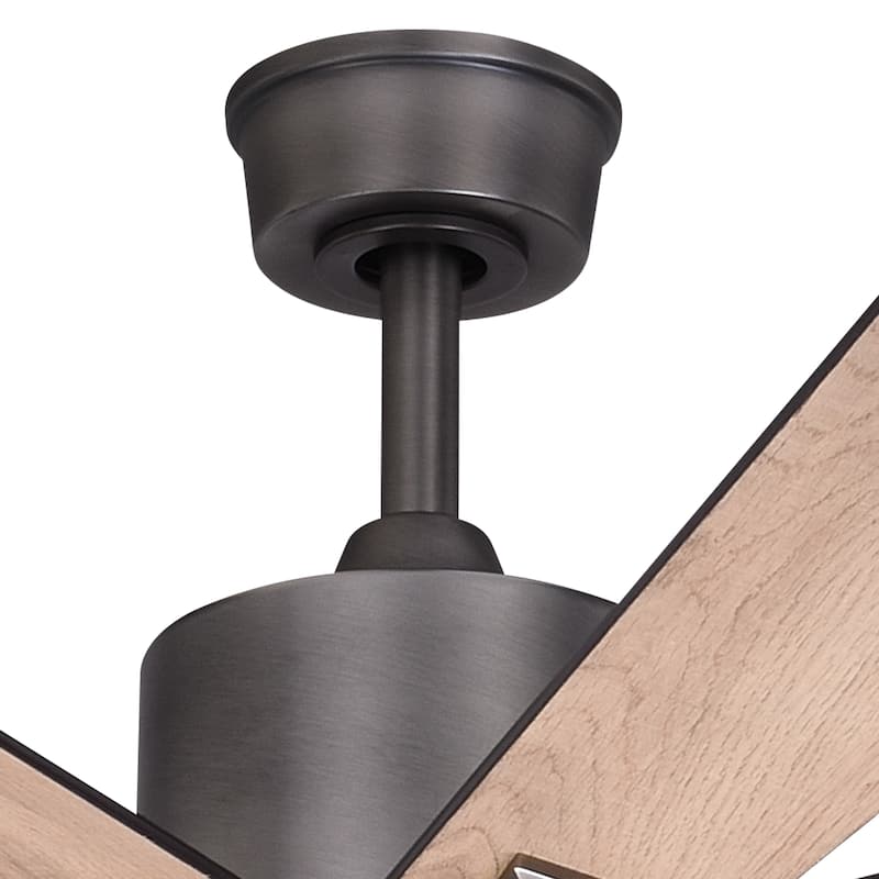 Crawford 60 in. Ceiling Fan with Reversible Blades, Dimmable LED Light Kit, Remote Control, 6 Speeds, Energy Efficient DC Motor