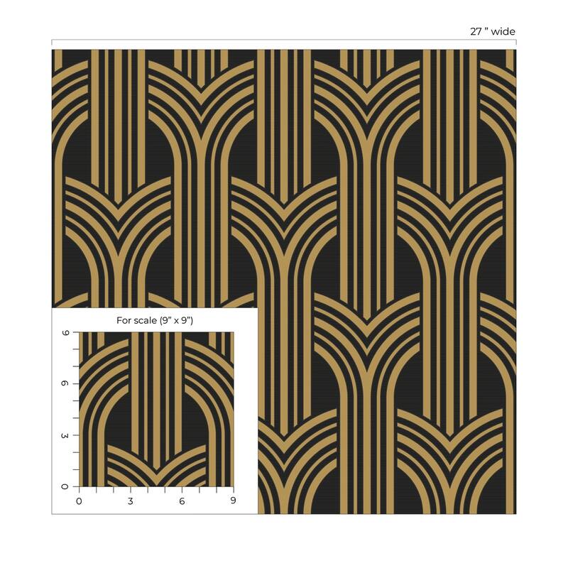 Seabrook Designs Broadway Arches Nonwoven Unpasted Wallpaper