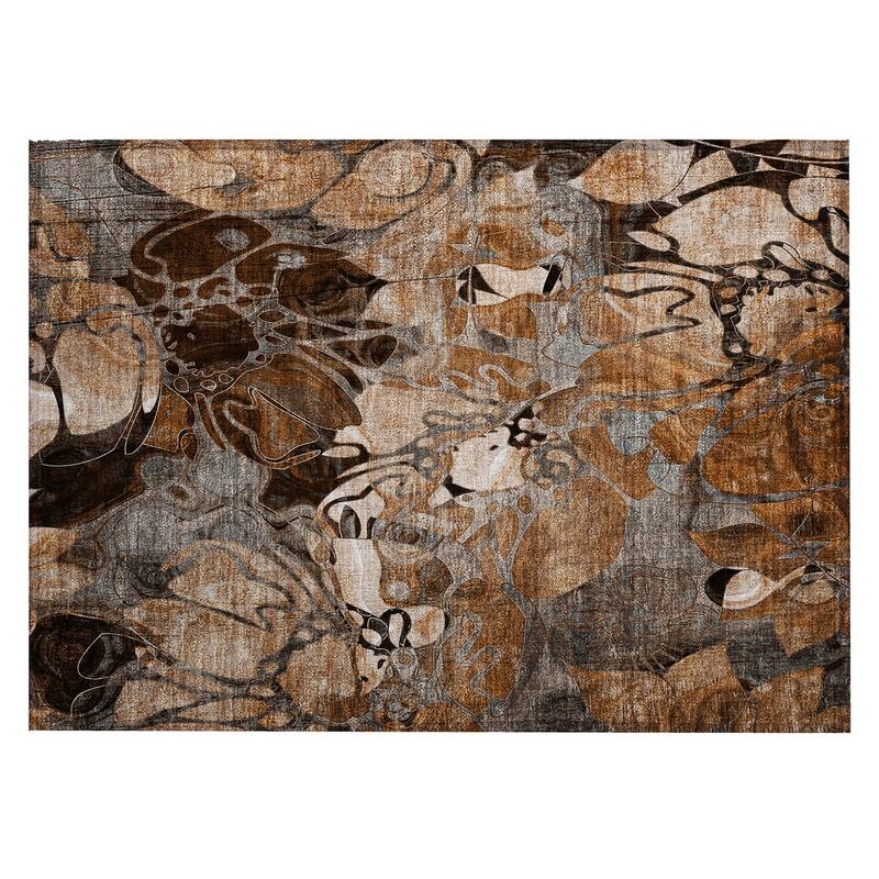 Alrira Artistic Abstract Weather Resistant Versatile Elegance Outdoor Rug