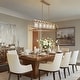 preview thumbnail 4 of 8, Modern Lantern 6-Light Island Farmhouse Chandelier Linear Pendant with Cylinder Glass - 51.2"W x 9.8"D x 25.8" - 75.8"H