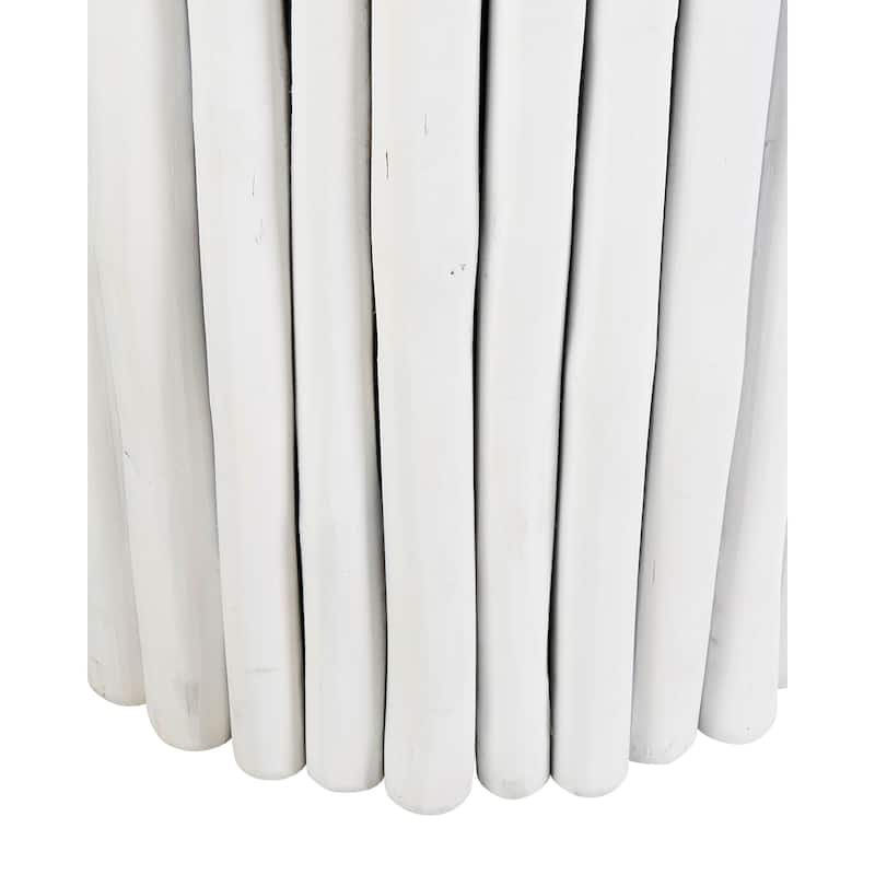 Reclaimed Solid Teak Wood Branch Bundle Table by East at Main