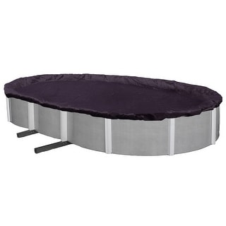 Blue Wave 8-year Oval Above Ground Winter Pool Cover - On Sale - Bed ...