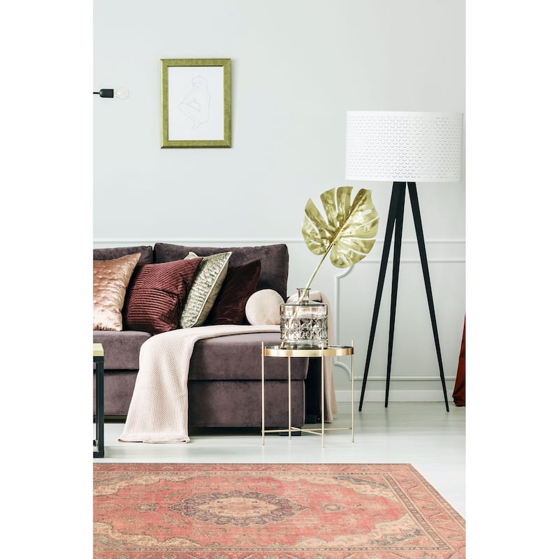 ECARPETGALLERY Hand-knotted Antalya Vintage Dark Copper Wool Rug - 9'6 x 12'10
