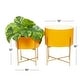 preview thumbnail 22 of 50, Iron Contemporary Planter (Set of 2) - S/2 12", 16"H