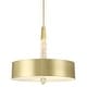 preview thumbnail 1 of 9, Kovacs P1285-L Drifting Droplets 6 Light 28" Wide LED Crystal Pendant Brushed Brass