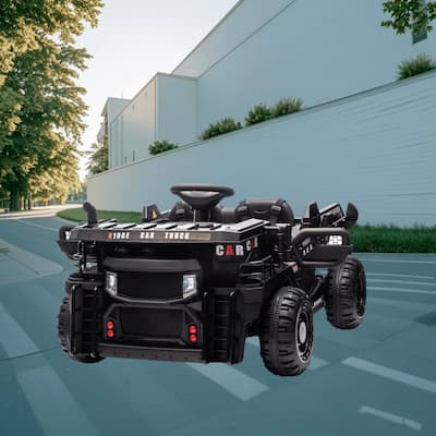 Dual-Seater Ride On Car for Kids, 24V Motor, Parental Remote Control, Bluetooth, Music, Electric Rear Dump and LED Lights
