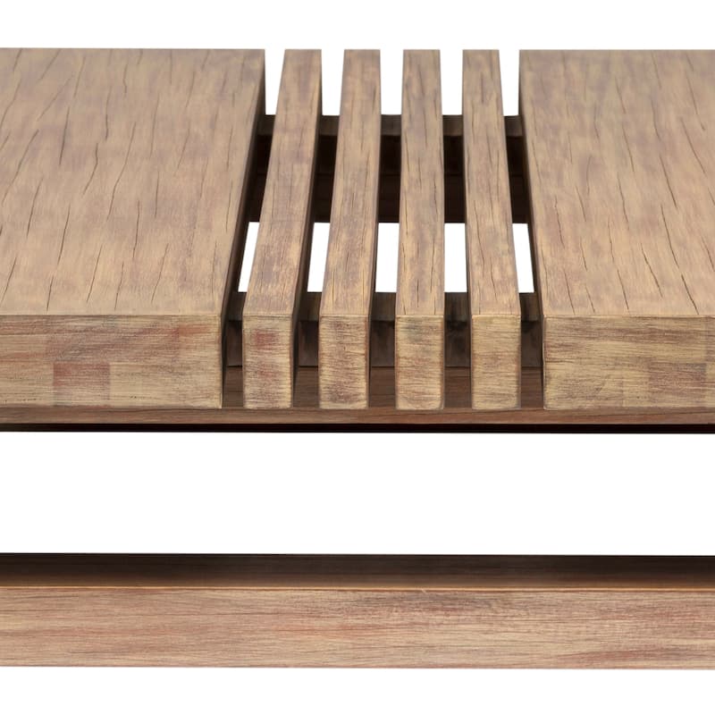 Vivid Outdoor Patio Coffee Table in Eucalyptus Wood