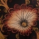 preview thumbnail 6 of 4, Novica Handmade Nightfall Flowers Reverse Painted Glass Tray