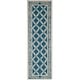 preview thumbnail 81 of 105, SAFAVIEH Handmade Chelsea Kimber Trellis French Country Wool Rug 2'6" x 10' Runner - Navy/Creme - Runner