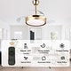 preview thumbnail 61 of 71, Bella Depot 36" Modern Retractable Ceiling Fan with Dimmable Led Light, Remote and APP Control 6-Speed Reversible DC Motor