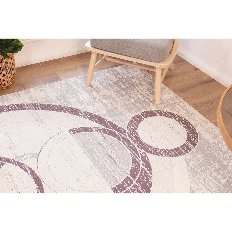 Cairo Collection Transitional Geometric Area Rug