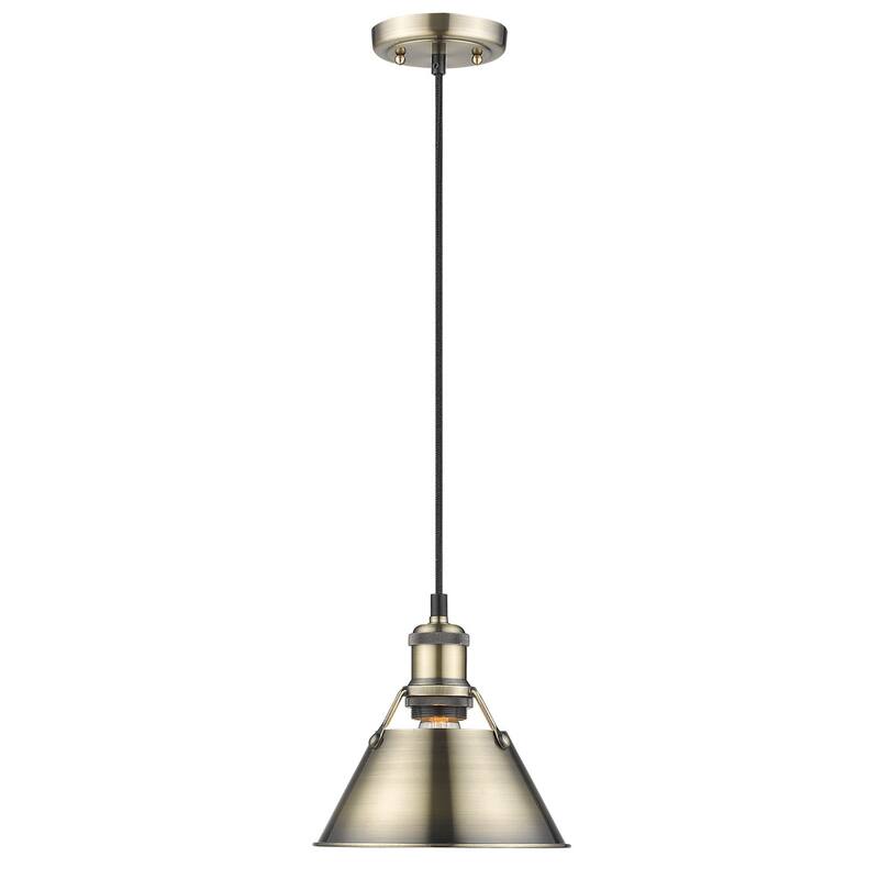 Golden Lighting 3306-S AB Orwell 8" Wide Mini Pendant