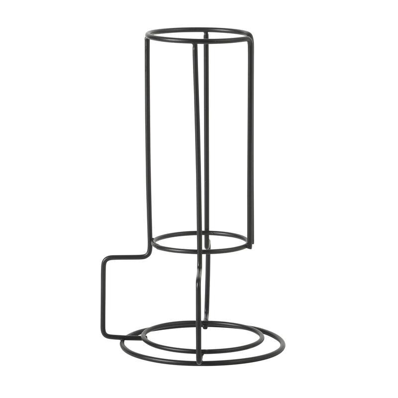 Gibson Home Gracious Dining Cups and Saucers Set of 4, Stackable Coffee Set with Metal Stand for Espresso and Cuppuccino