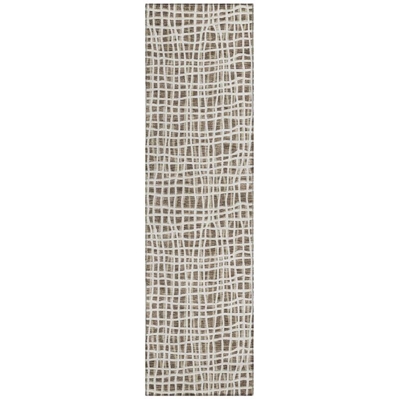 Machine Washable Indoor/ Outdoor Chantille Modern Abstract Rug