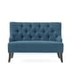 preview thumbnail 2 of 56, Nicole Polyester Blend Fabric Settee by Christopher Knight Home - 29.25"L x 43.75"W x 30.50"H