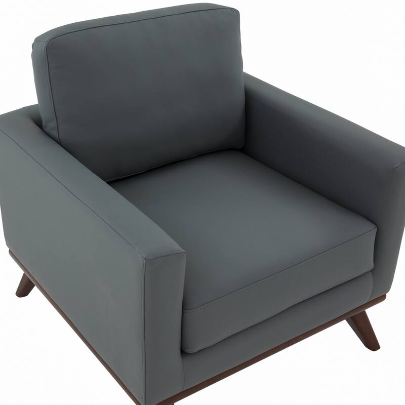 Chester Modern One-Seater Sofa Leather Or Mesh Upholstery Accent Arm Chair for Living Room Bedroom Lounge - 33.46