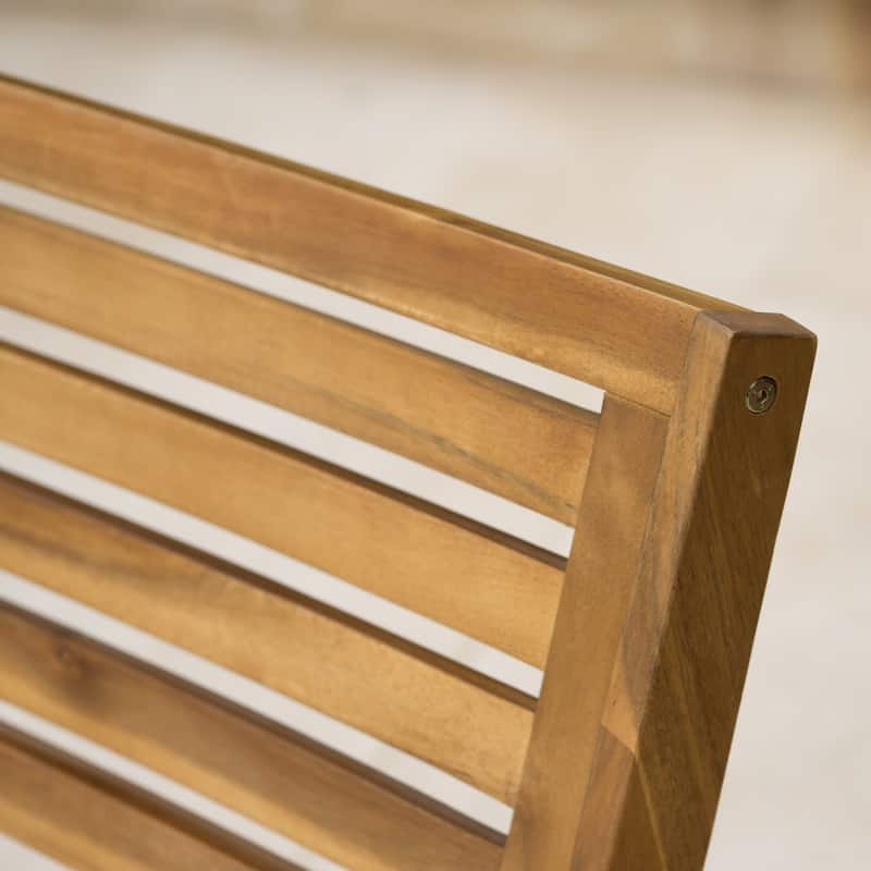 5-Piece Outdoor Acacia Wood Dining Set