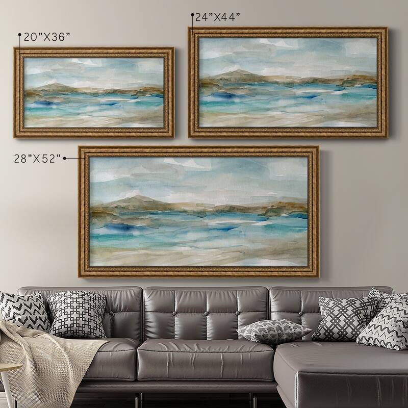 Peaceful Beach II Premium Framed Canvas- Ready to Hang