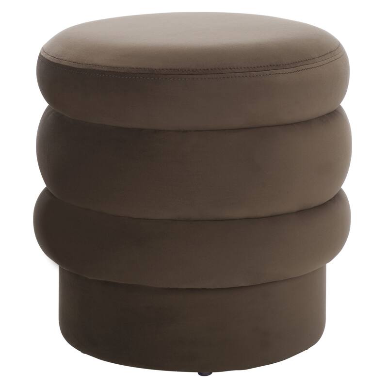 SAFAVIEH Rohan Upholstered Layered Ottoman, Fully Assembled