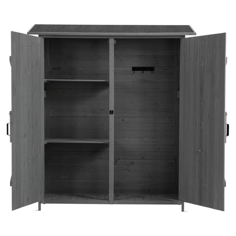 Merax Outdoor Storage Shed with Lockable Door