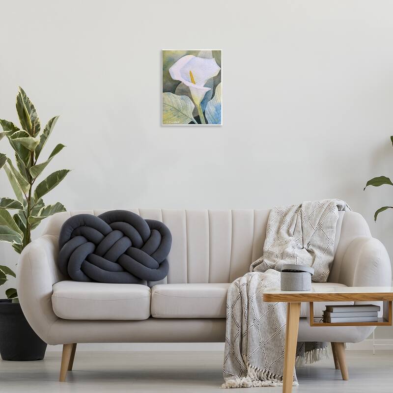 Stupell Garden Calla Lily Bloom Wall Plaque Art Design By Stephanie Fielden