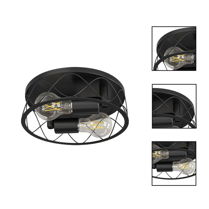 10 Inch light fixture black ceiling light iron overhead lighting - N/A