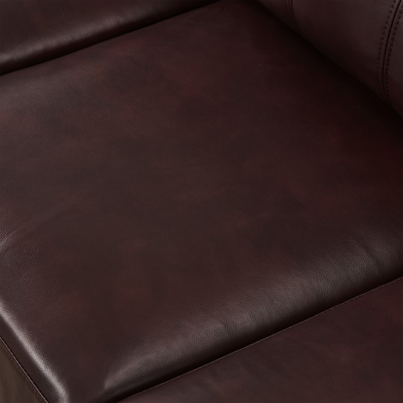 79" Modern PU Leather 3-Seater Sofa with Storage