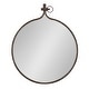 preview thumbnail 35 of 94, Kate and Laurel Yitro Round Wall Mirror 23.5x28.5 - Bronze