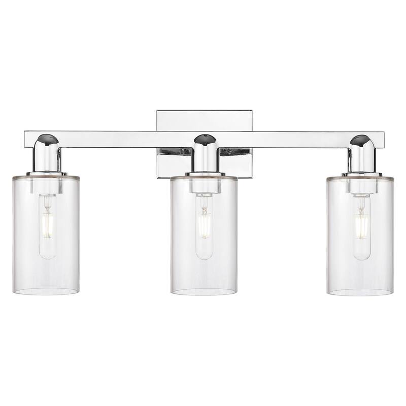 Innovations Lighting 716-3W-11-23 Clymer Vanity Clymer 3 Light 23" - Polished Chrome / Clear
