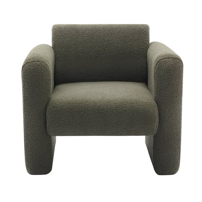 Modern Accent Arm Chair with Back and Pillow