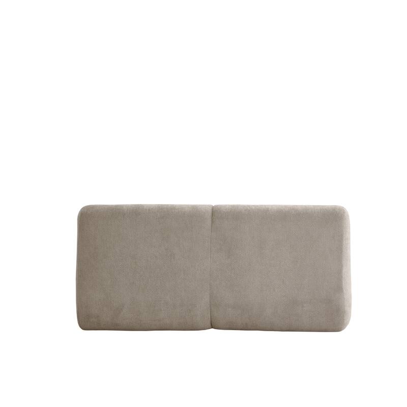 Memory Foam 2-Seater Couch, Deep Seat Modern Sofa