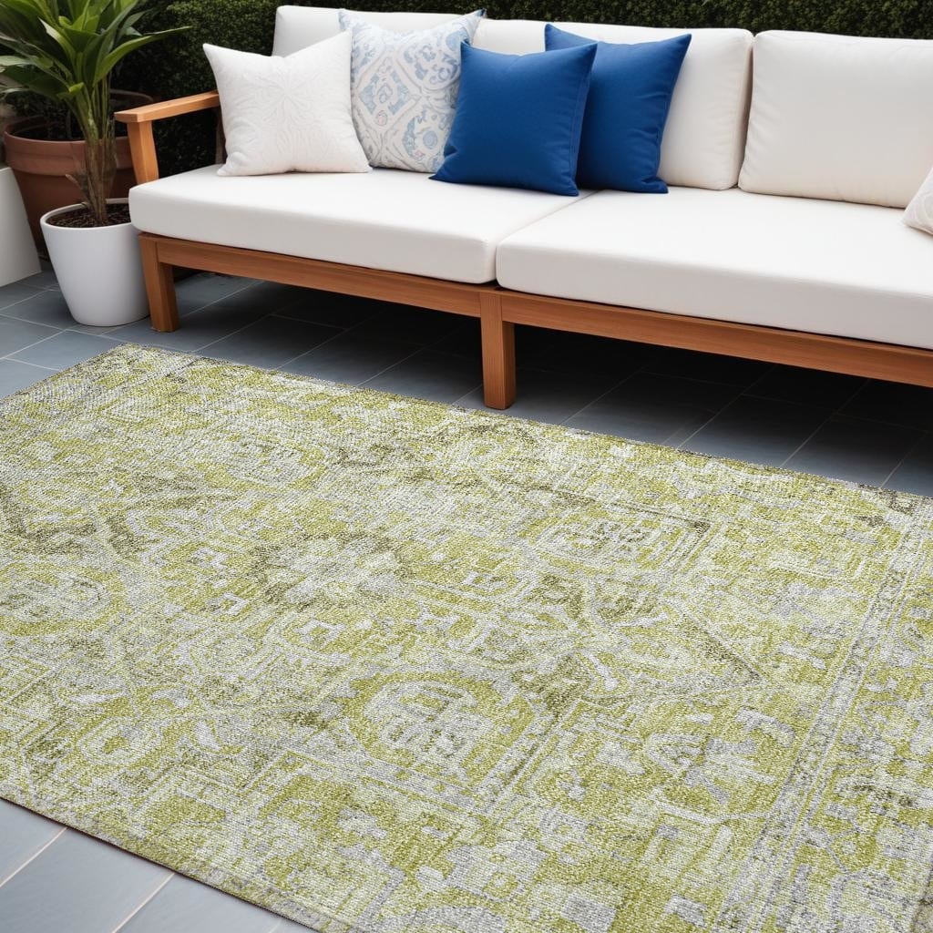 Nave Oriental Weather Resistant Classic Elegance Outdoor Rug