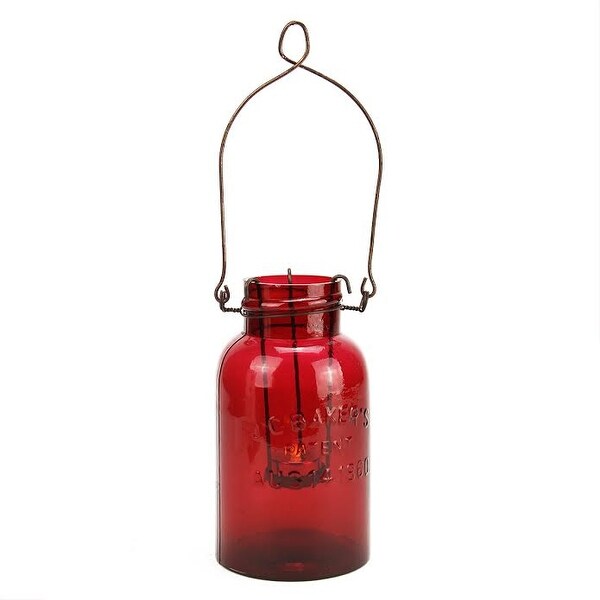 decorative red glass