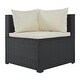 preview thumbnail 21 of 27, 9-piece Outdoor Patio Large Wicker Sofa Set, Rattan Sofa Set