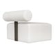 preview thumbnail 14 of 16, Uttermost Bolster Back White Armless Outdoor Sofa