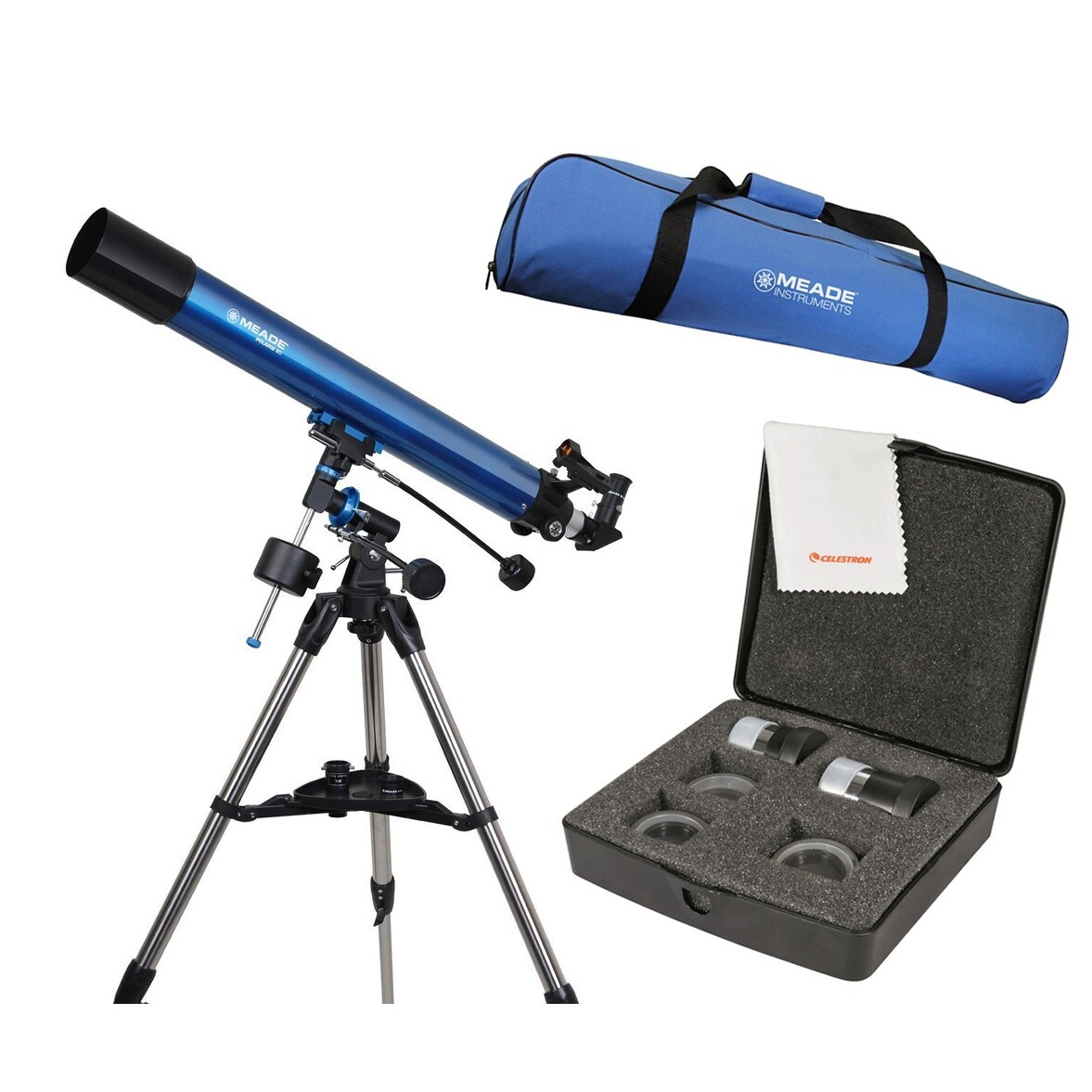 Meade Polaris 114mm German Equatorial Reflector Telescope and Accessory  Bundle talkingbread.co.il