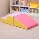 preview thumbnail 3 of 47, 2-Piece Step and Slide Climber for Infants and Toddlers Baby Soft Play Set Foam Blocks - 40" x 20" x 10" (L x W x H)