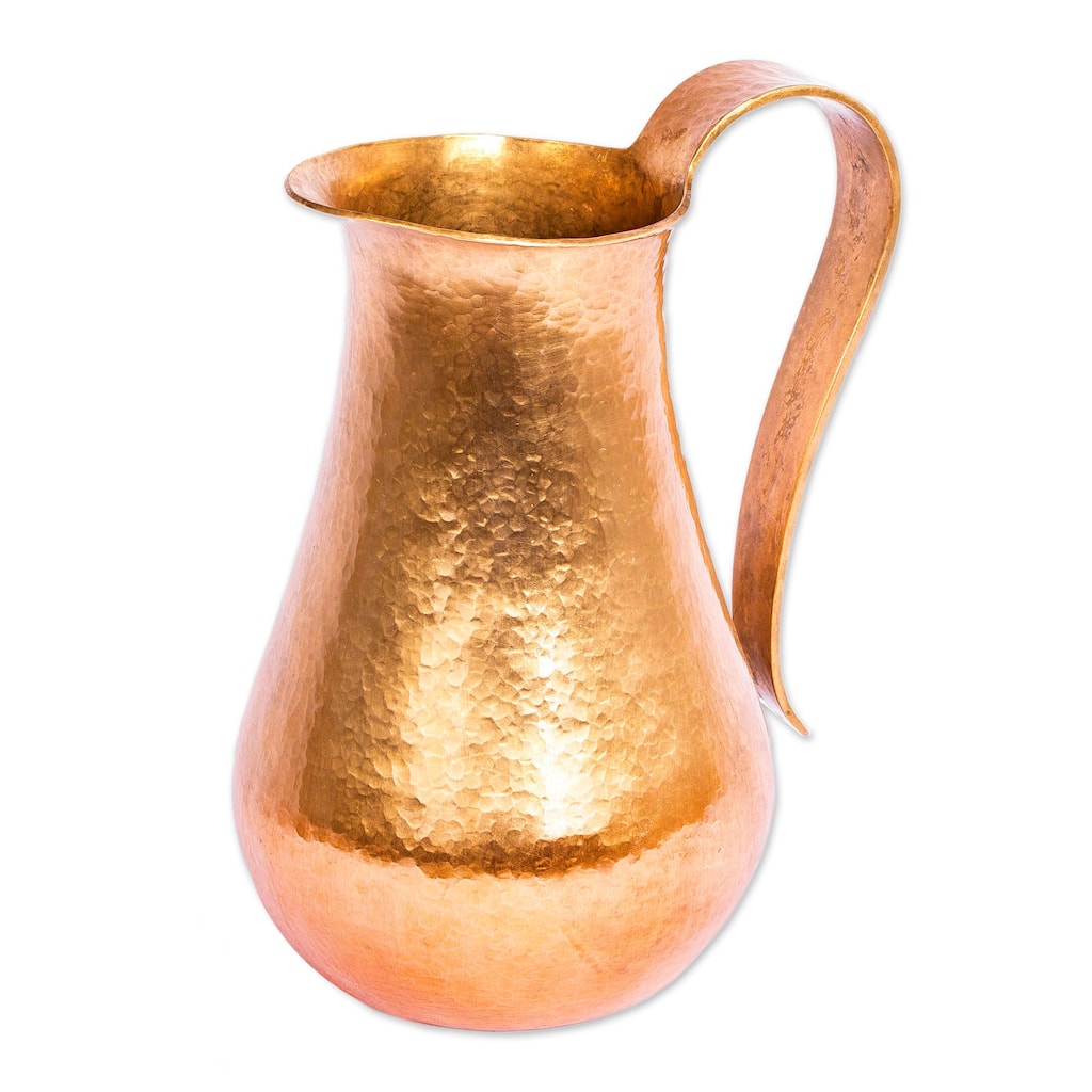 Novica Handmade Michoacan Magic Copper Pitcher