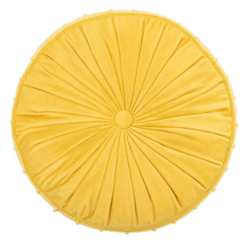 SAFAVIEH Radoica Tufted Velvet 18-inch Round Floor Pillow