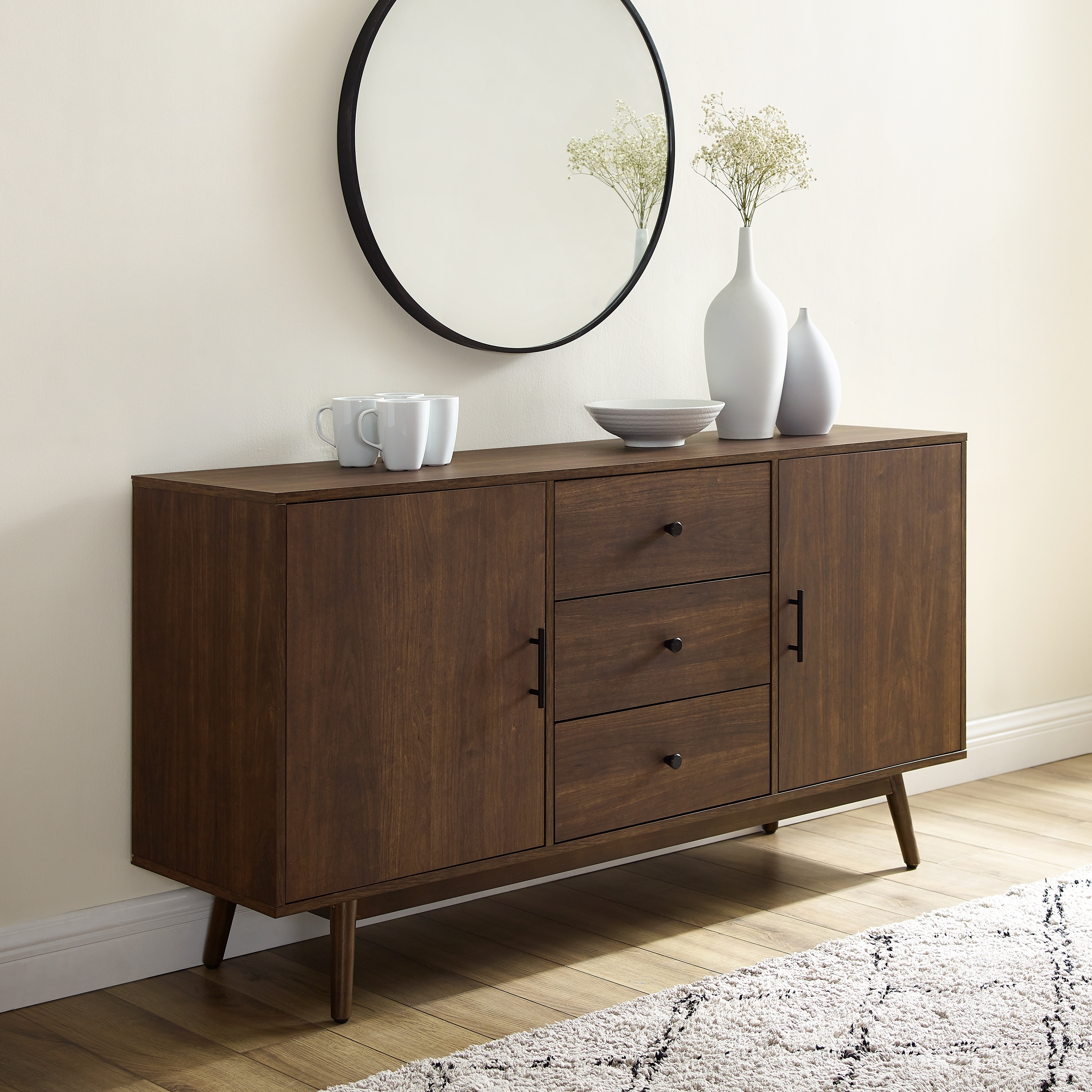 Crosley Lucas Sideboard - 58 "W x 15.75 "D x 30 "H