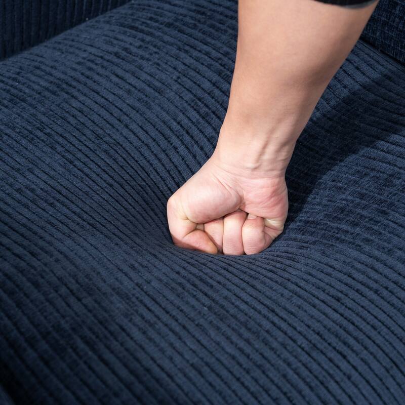 42''W Modern Chenille Upholstered Accent Chair with Deep Seats-No Assembly