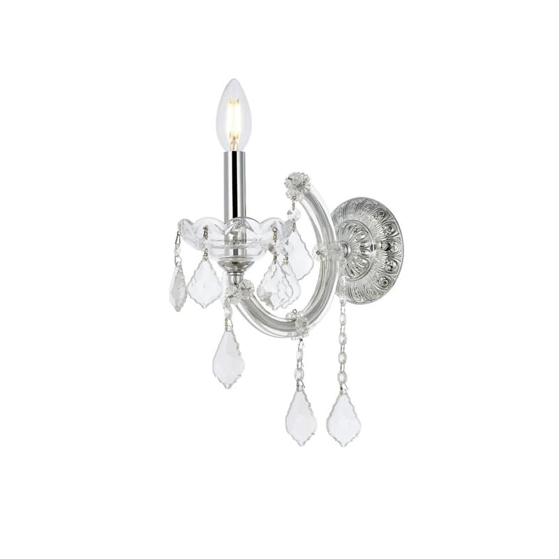 Elegant Lighting 2800W1/RC Maria Theresa 12" Tall Wall Sconce with