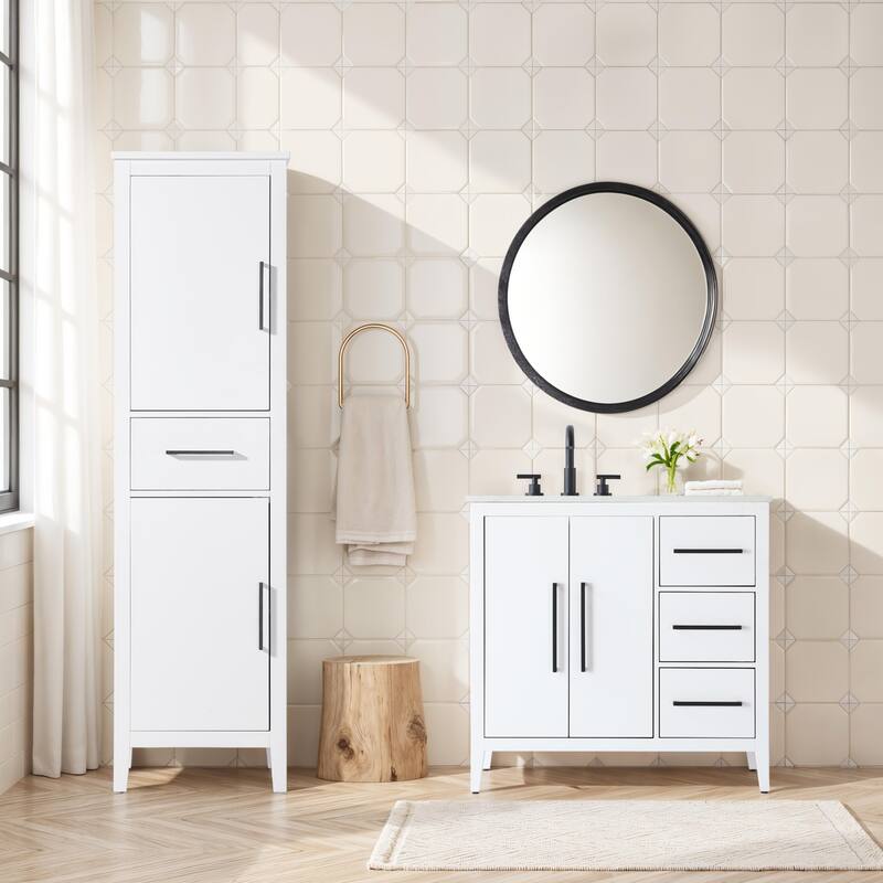 Laura 16-28 Inch Bath Storage Cabinet