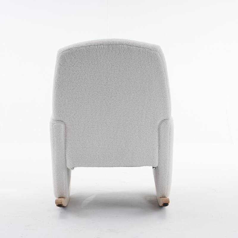 Modern Nursery Rocking Chair With Adjustable Footrest