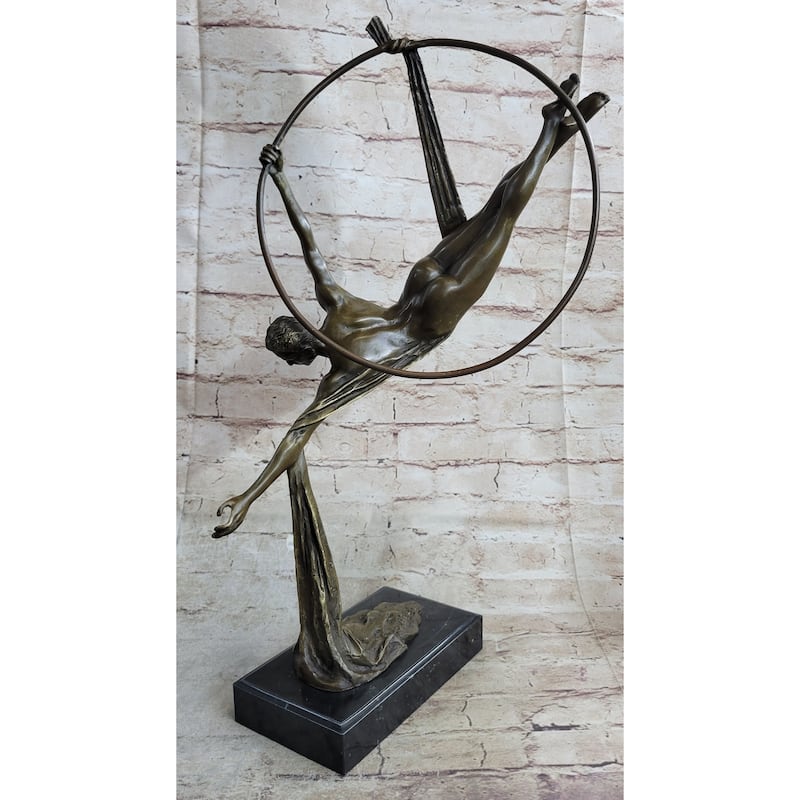 Cirque Du Soleil Acrobat Circus Performer Bronze Statue Sculpture Original Vitaleh Art