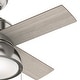 preview thumbnail 4 of 19, Hunter 36" Loki Ceiling Fan with LED Light - Bedrooms, Home Office, Laundry - Rustic, Farmhouse